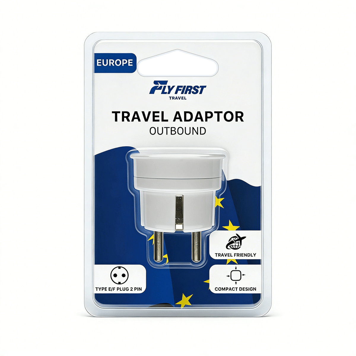 Outbound Europe Travel Adaptor - Fly First