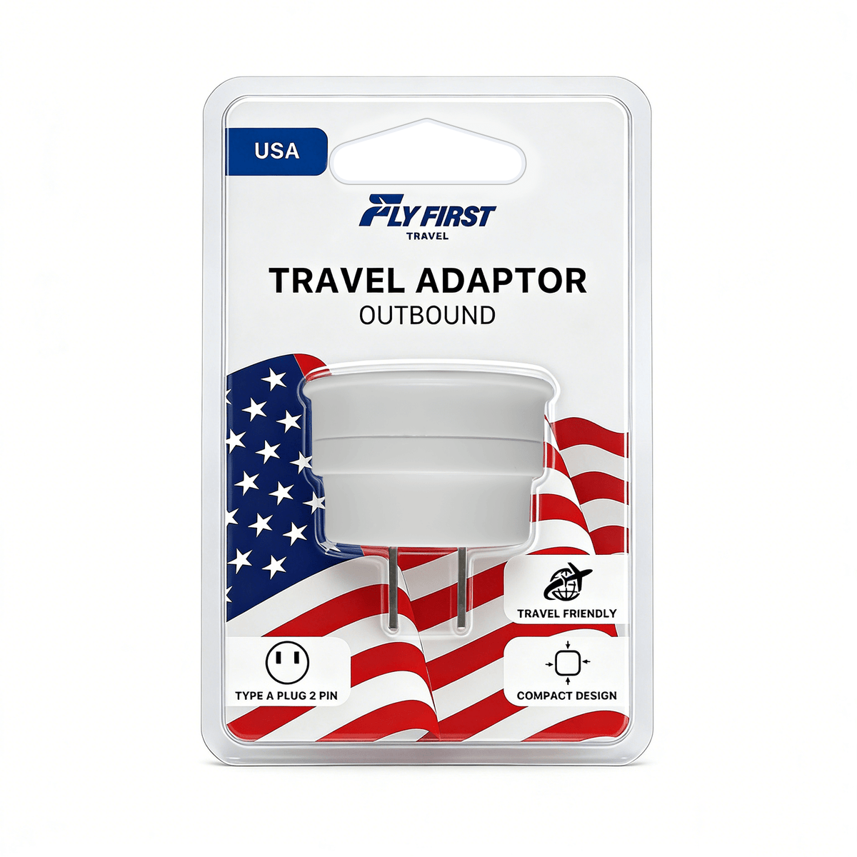 Outbound USA, Japan & China Travel Adaptor - Fly First